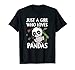 Just A Girl Who Loves Pandas Lustiges Pandabär Panda Kostüm T-Shirt