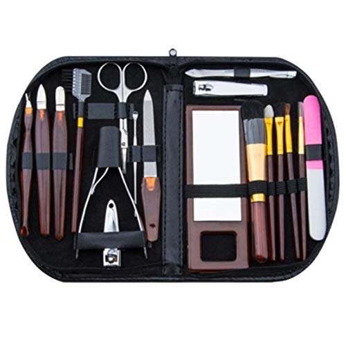 爪切りセット 18 ピース/セットマニキュアバリカントリマー爪切りセット爪切り耳スプーンステンレス鋼はさみプッシャーピンセット 爪切りキット