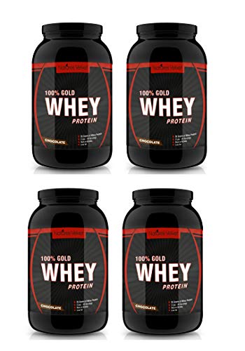 Image of Natures Velvet Gold Standard 100% Whey, Double Rich Chocolate, 2lb - Pack of 4