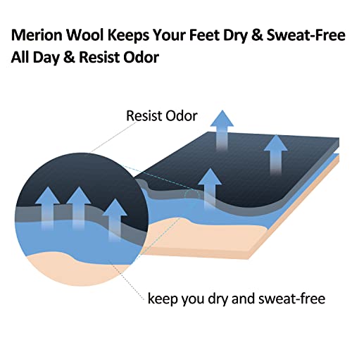 Merino Wool Volcanic Rock Ski Socks 2 Packs For Skiing, Snowboarding, Cold Weather,Thermal Knee-High Warm Socks, Hunting #TOP2