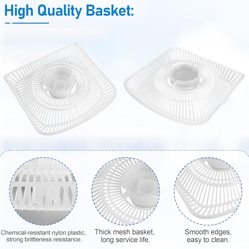 Image of P58PP1952 Pool Skimmer Strainer Basket Compatible with Summer Waves SFX Filter Pump, Above Ground Pool Skimmer Basket Replacement - for Summer Waves Pool Parts Swimming Pool Skimmer Filter Pump Net