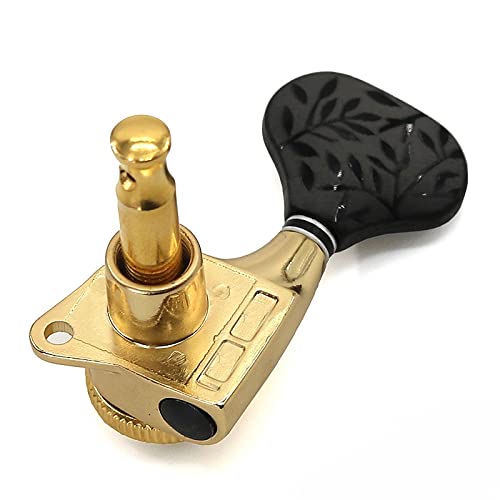WNWN Bouton De Cordon De Guitare Folklorique Électrique Entièrement Clôturé en Or Noir De Cristal De Pêche Givrée avec… - Les Beatles, Paul McCartney, John Lennon, RIngo Starr, George Harrison WNWN Bouton De Cordon De Guitare Folklorique Électrique Entièrement Clôturé en Or Noir De Cristal De Pêche Givrée avec… – Image 6