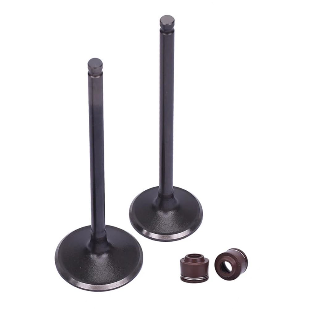 4.5mm Intake Exhaust Valve Stem Kit Fit for Honda AX-1 1988-1990 NX250 Dominator 1988-1993 Motorcycle Engine Parts(1x Intake 1x Exhaust)
