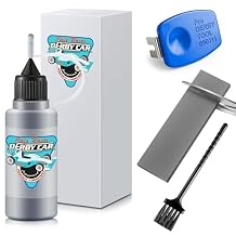 4 Pcs Derby Car Weights Kit, Graphite Powder Lubricant, 3 oz Stick on Flexible Weight Freely Cut, Axle Inserter Guide, Cleaning Brush, Car Accessories for Increasing Speed