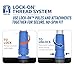 Unger Professional HydroPower Lock-On 10” Bi-Level Scrub Brush, Cleaning Supplies, Scrubber Tool, Compatible with Waterflow Poles, Use in Garage, Driveway, Deck, Concrete, Cement, and Brick