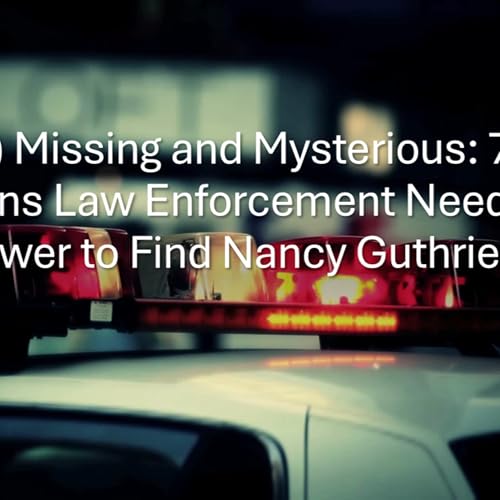 (Part 2) Missing and Mysterious: 7 Questions Law Enforcement Needs to Answer to Find Nancy Guthrie