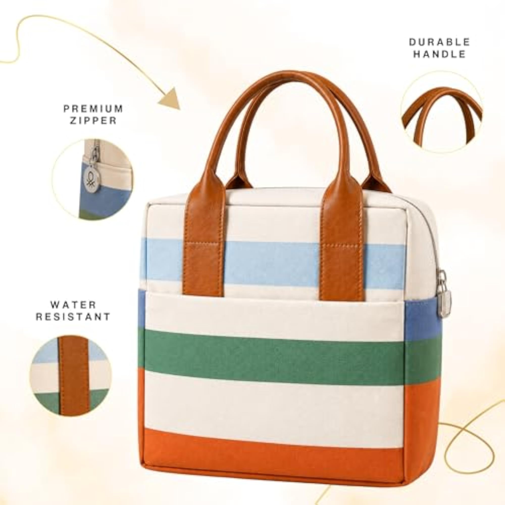 Insulated Lunch Bag for Office, College, School