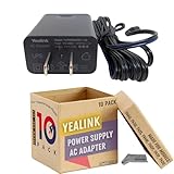 Global Teck Bundle of 10 Yealink PS5V2000US Power Supply 5V 2A with 10 GTW Microfiber Cloth - Compatible with Yealink SIP Phone Models: T29G, T46S, T48S, T52S, T54S, T56A, T58V, T58A