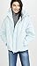 Vince Women's Hooded Puffer Jacket, Pale Glacier, Blue, X-Large