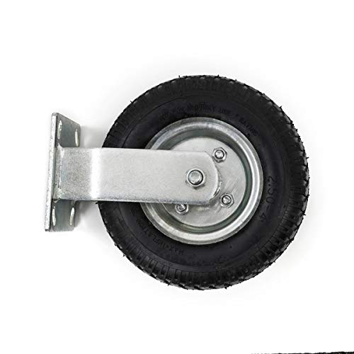 4Pcs 8" Pneumatic Air Tire Wheel 2 Rigid + 2 Swivel Hd Farm Cart Caster Large #TOP3