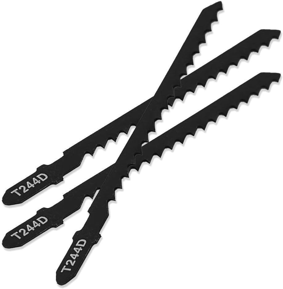 Jig Saw Blades HCS Curved Jigsaw Blades T-Shank T144D T244D T111C T127D for Wood Fast Cutting Tools Jig Saw Blade Tool Accessories 74mm(5pcs T127D)