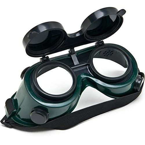 Magik Flip-up Filter Poly-carbonated Lens Welding Safety Goggle ( Dark Green - Free Size ) (B09NY7883Q) Amazon Price History, Amazon Price Tracker
