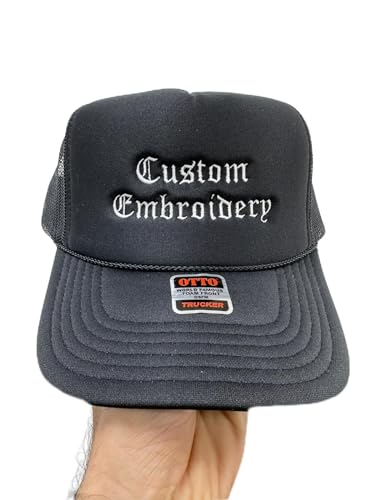 NACRE APPAREL Personalized Embroidered Trucker Hat Add Your