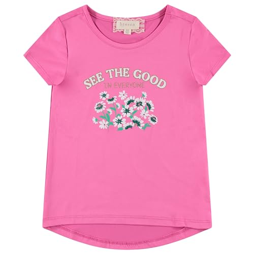 BTween Girls 4-Piece Summer Tops | Fashionable Short Sleeve T-Shirt | Casual Daily Shirt for Kids - Assorted Colors4