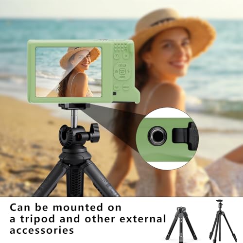 Funda de silicona para Canon PowerShot ELPH 360 con protector miniatura 4