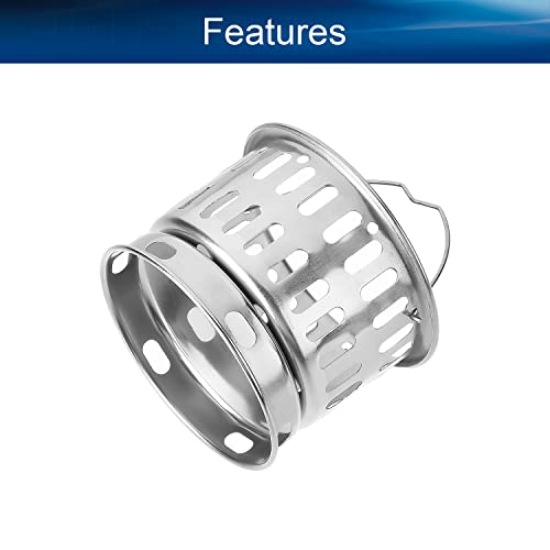 Colador para fregadero de acero inoxidable 3.03 pulg miniatura 4