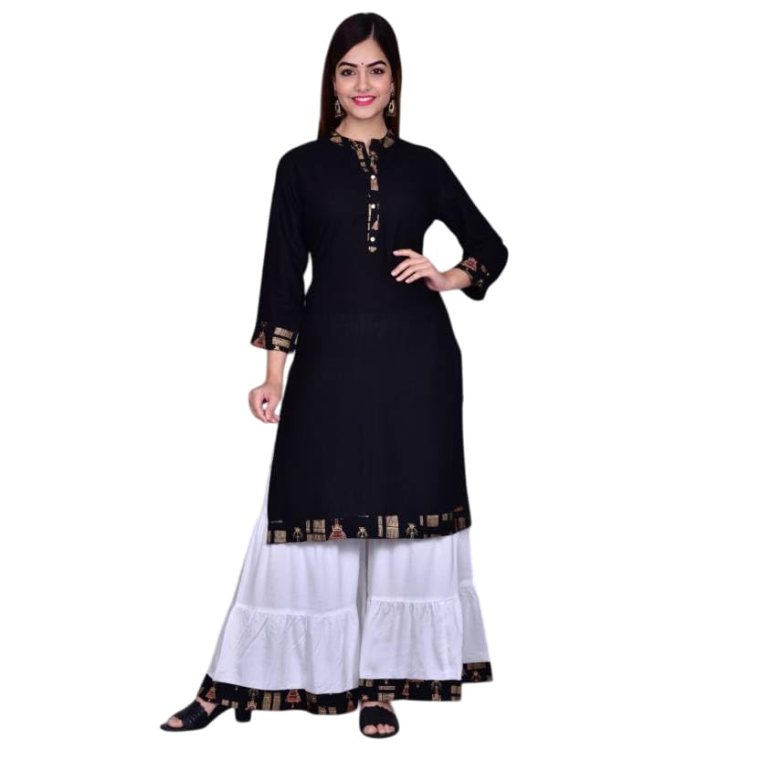shantika Women Ethnic Women Pure Cotton Kurta Palazzo Set || Women's Cotton Anarkali Kurta with Pant-picture-54
