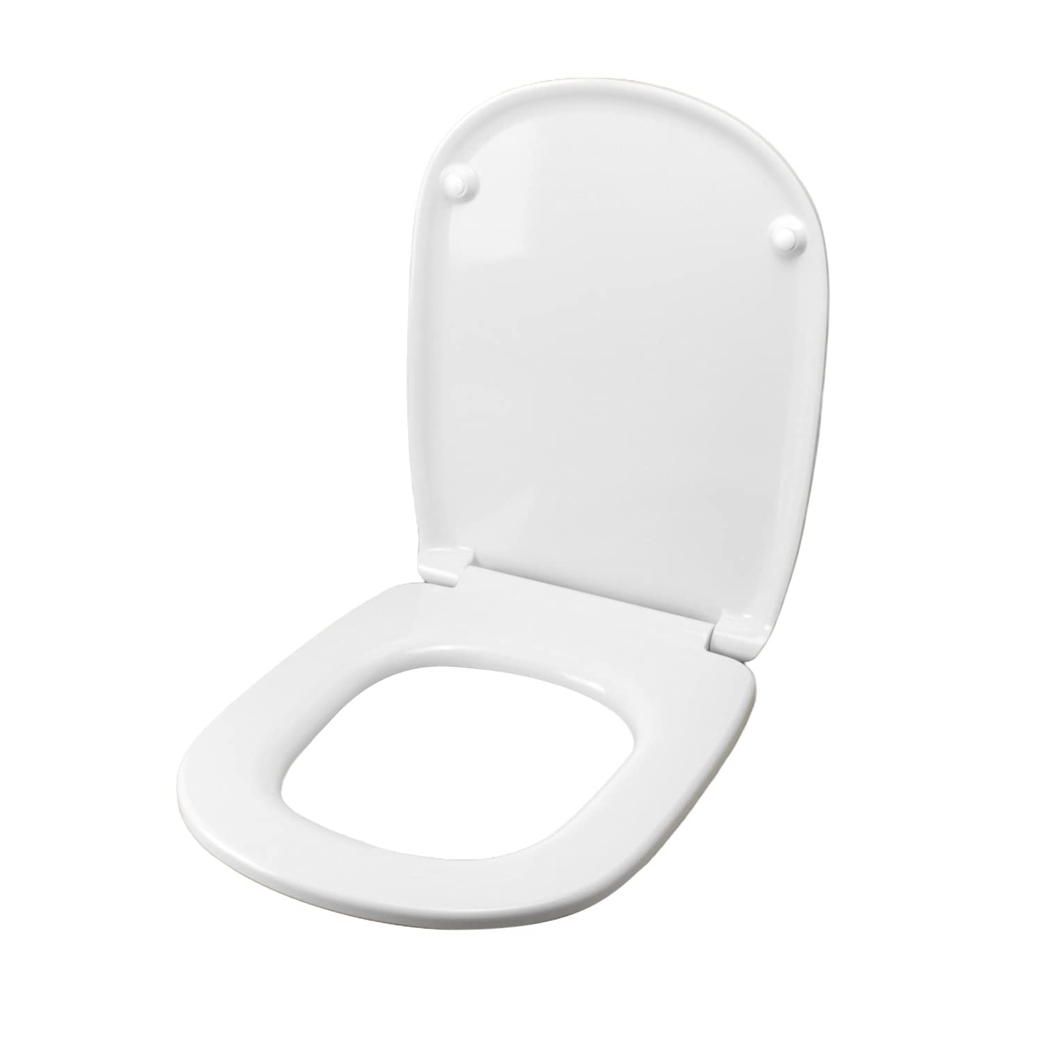 Copriwater per POZZI GINORI 500 TERRA/SOSPESO TERMOINDURENTE BIANCO cerniera inox normale o rallentata soft close