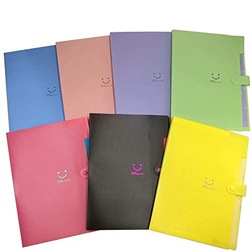 Confezione da 7 cartelle in plastica espandibili