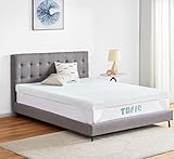 Tbfit Memory Foam Mattress Topper , Gel-Infused Ventilated Cooling Sleep Mattress Topper, Soft...