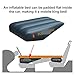 QLASDVUE Car Air Bed Car Travel Inflatable Mattress Front Slope Pad Inflated Stool Cushions Air Bed Fit for Seat Gap Self-Driving Universal(Z2)