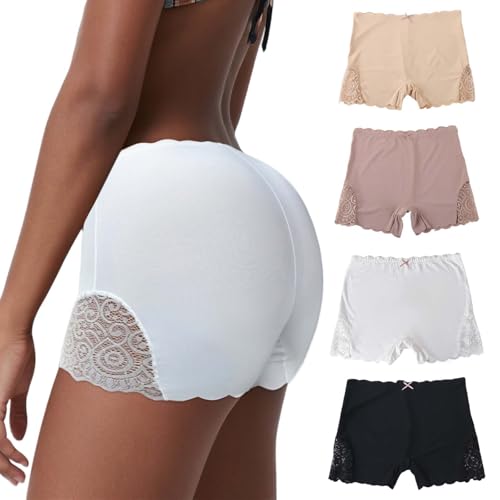 Marjoramy Panty Short Femme,Invisible Boxer Shorts Leggings Court,sous Jupe Shorts Pantalon Anti-Friction Et Protection De La Vie Privée,Dentelle Garniture Shorty...