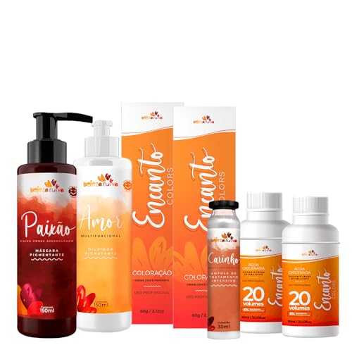 Kit Beleza Ruiva Encanto Colors Vermelhos Especiais - Oxigenada de 20vol