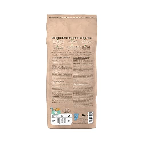 VEGDOG Vegetarisches Hundealleinfutter Green Crunch, 1er Pack (1 x 2 kg)
