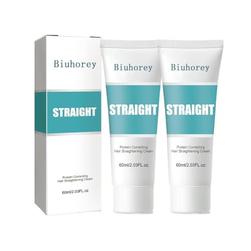 Hair Straightening Cream, Silk & Gloss Straightening Cream for Curly Hair