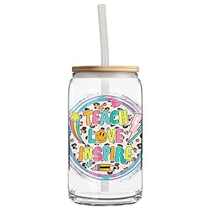 Teach Love Inspire Glass Libbey Can...