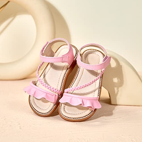 Image of GINFIVE Toddler Girls Sandals Little Girls Kids Summer Shoes Toddler Sandals