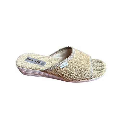 Sandales pour femme Ciabatta Mer Piscine Spa en éponge 100% Art. 184 (35 EU, Laguna), beige, 39 EU Cover