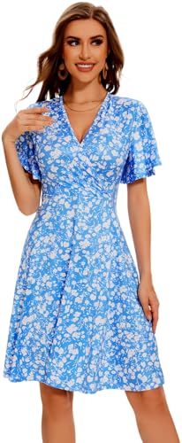 Image of DinyIn Women's 2025 Summer Short Sleeve Casual Dresses