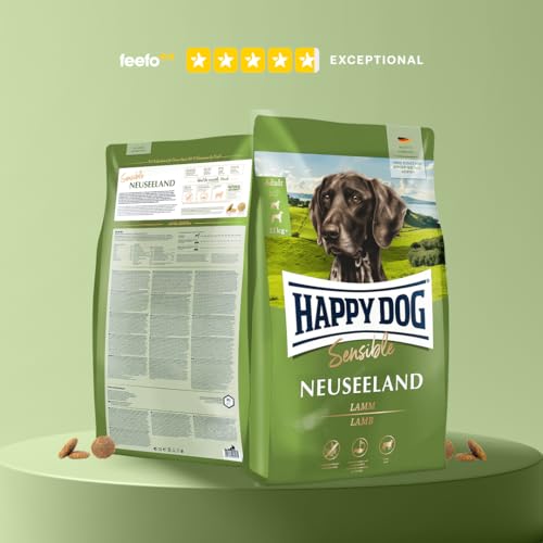 Happy Dog 03531 - Sensible Neuseeland Lamm - Hunde-Trockenfutter für ausgewachsene Hunde - 1 kg Inhalt