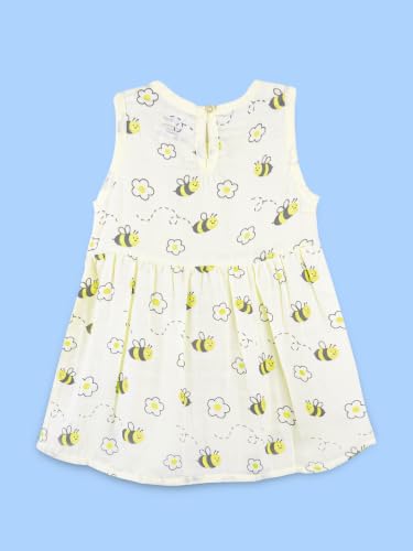 Image of Kidbea Bamboo Cotton Baby Girl Dress, Sleeveless Casual Wear Girls Frock
