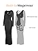 Popilush The Shapewear Dress Maxi - 6 in 1 Long Sleeve Elegant Formal Dress V-nevk Cocktail Dress for Women Black