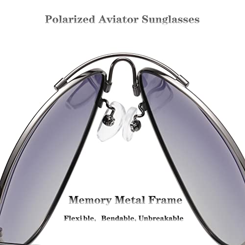 Polarized Aviator Sunglasses for Mens Womens Oversized Unbreakable Metal Frame Pilot Glasses Shades3