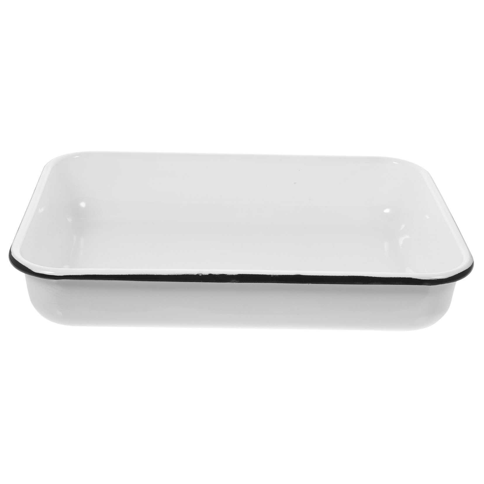 Gatuida Bandeja de Almacenamiento de Esmalte de Color Claro Antiadherente para Hornear Panqueques Excelente Conductividad Térmica Adecuado para Uso Diario y Cafeterías Color Aleatorio