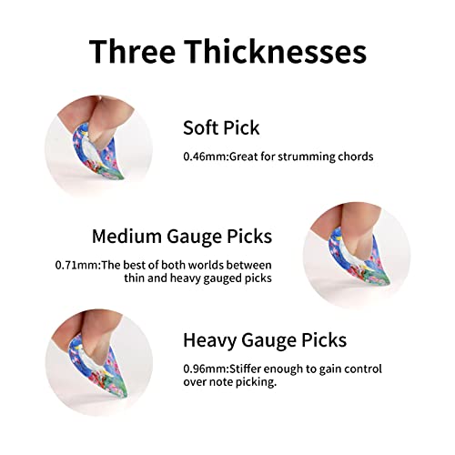 Ensemble de 12 médiators de guitare de belle fleur d’oiseau cacatoès pour guitare acoustique, guitare électrique… - Les Beatles, Paul McCartney, John Lennon, RIngo Starr, George Harrison Ensemble de 12 médiators de guitare de belle fleur d'oiseau cacatoès pour guitare acoustique, guitare électrique… – Image 6