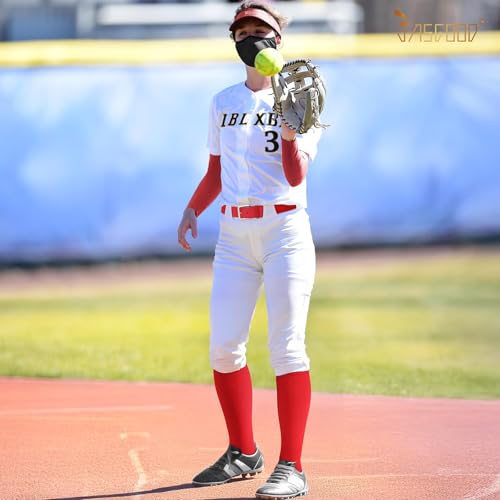 Image of Baseball Socks and Belt for Youth Adult Softball Socks Combo Elastic Waist Belt for Men Kids Boys Girls Women JASGOOD