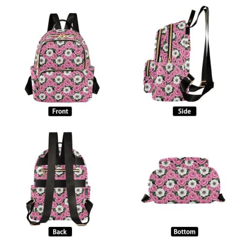Mochila estampada llamativo estampado animal múltiples bolsillos S 2