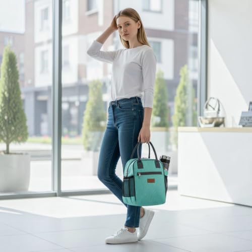 Image of Outrider Polyester Jumbo Lunch Bag,Lunch Bag for Office Men, Women and Kids, Quality Tiffin Bag for School, Picnic, Work, Carry Bag for Lunch Box, 12 litres,
