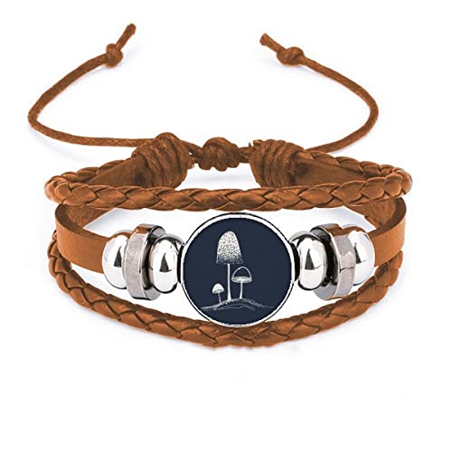 Bracelet en cuir champignon pour briser la monotonie du style