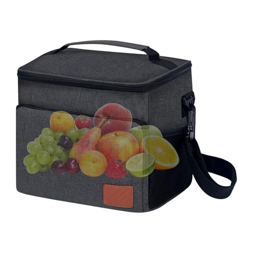 Bolsas térmicas aisladas | Bolsa térmica enfriadora para hombres y mujeres, 12 litros de gran capacidad porta alimentos y bebidas para barbacoa, camping, senderismo, pícnic, playa, viajes