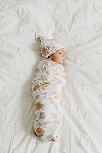 Image of Baby Beanie Hat Top Knot Stretchy Soft inchFerra inch by Copper Pearl
