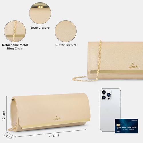 Image of Lavie Women's Dazzy Envelope Clutch | Ladies Purse Handbag