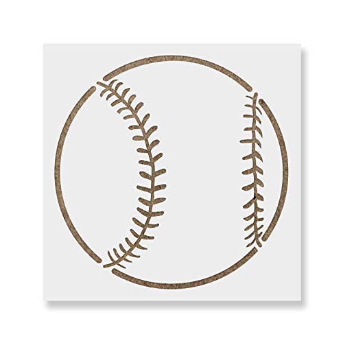 Baseball Stencil - Baseball Stencil DIY, Baseball Stencil, Baseball Stencil Art, Baseball, Stencil Baseball
