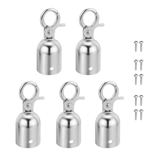 Embouts de corde pour barrière PATIKIL argentés accessoires de potelet de séparation