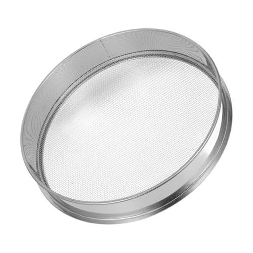 YARNOW De Suelo Limpieza De Jardines De Tierra Turba Palas para Cavar Tamices Pavimentación Herramientas De Jardinería Pala Cuadrada Pala Tamizadora Acero Inoxidable Silver