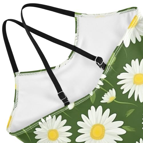 Flowers Floral Daisy Girls One Piece Swimsuit Beach Swimwear 208499354